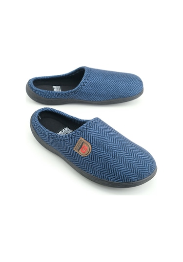 Gezer Erkek Kışlık Rahat Taban Ev Bahçe Terlik Lacivert