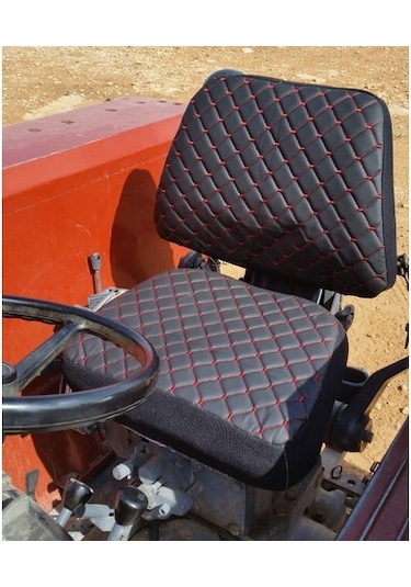 Traktör Koltuk Kılıfı - Kolçaksız - Vinlex Siyah -Bb-371