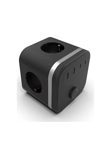 Termal Akım Korumalı Isıya Dalı 3 Lü Duvar Tipi Priz 2x Usb 2x Typce 3680 W