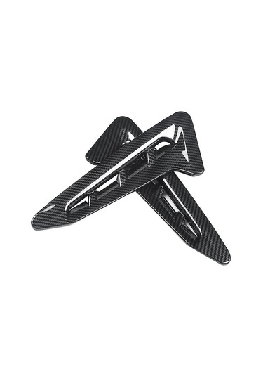 Youtek Bmw X3 G01 2018-2021 Kromlu Plastik+paslanmaz Çelik Karbon Fiber Yan Ç挡泥板 Hava Çıkışı Kapak Koruyucu Dekoratif Trim 1 Çift