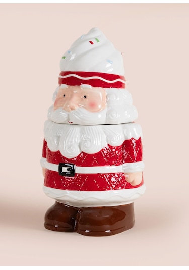 The Mia Yılbaşı Kurabiye Kavanozu 16x15x28 Cm Çok Renkli