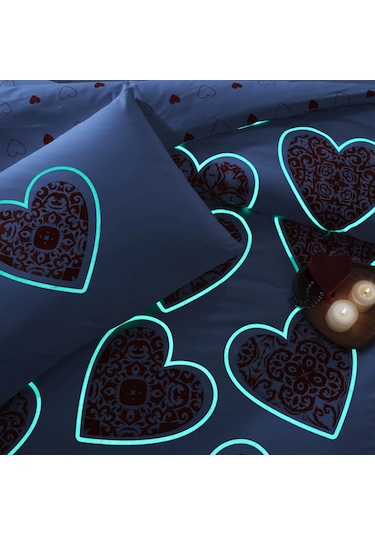 Taç Cordelia Ranforce Çift Kişilik Kırmızı Nevresim Takımı Yorgan Yastık Kırmızı