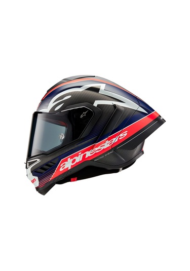 Alpinestars Supertech R10 Carbon Team Spor Motosiklet Kaskı Mat Siyah Kırmızı Beyaz