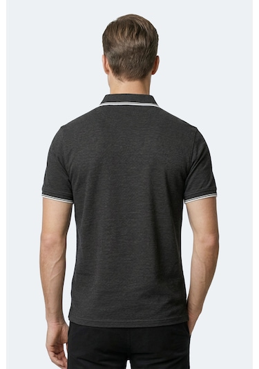 Slazenger Zeru Erkek Polo Yaka Siyah Tişört