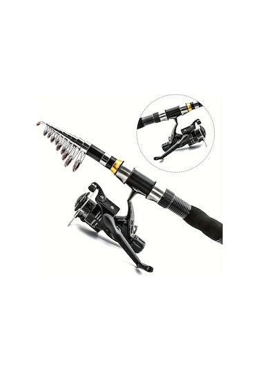 Valkyrie 1. Kalite Tam Takım Balık Olta Seti 2.3m Çantalı Aksesuarlı 10 Boğum Teleskopik Kamış Cb240 Motor