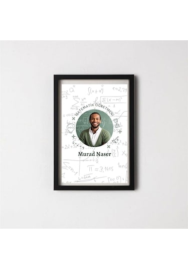 Matemetik Öğretmenlerine Özel Resimli Hediye Çerçeve 20 X 30 Cm