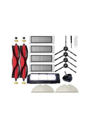 Xiaowa E20 E202 E202-00 E202-02 Robot Süpürge Ana Yan Fırça Hepa