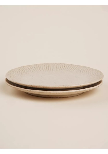 Sl Home 2 Adet Tabak Seti "viento" D 23 Cm Yemek Seramik 237098458 Bej