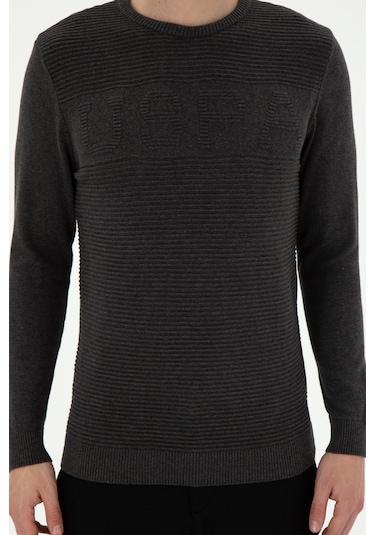 U.s. Polo Assn. Erkek Antrasit Melanj Kazak /triko 50293089-vr081 Antrasit Melanj