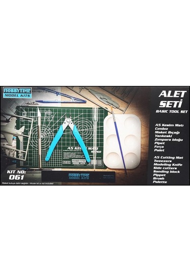 Hobbytime 061 Maket İçin El Aletleri Seti, 8 Parça-33864