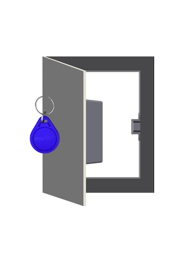 Jokmae Siyah Gizli Sensörlü Dijital Kilit - Emıd Kartlı, Pilli Dolap Güvenliği