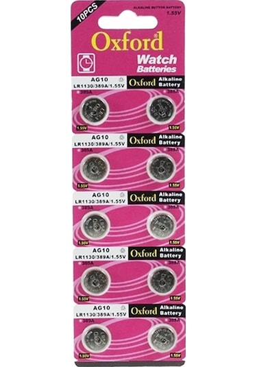 TIANQIU AG10 LR1130 389 ALKALINE PİL 10LU PAKET  *OXFORD