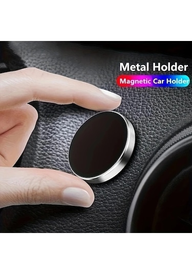 Trendooze Mini Manyetik Tutucu Yuvarlak Çok Amaçlı Telefon Braketi Mavi 2 Metal Plaka Li Turcoshop11 Stabil