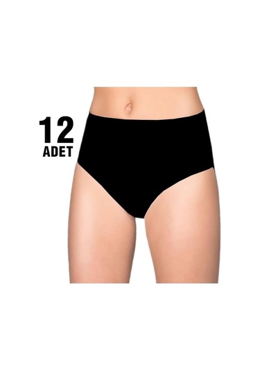 Tutku Renkli Likralı Bayan Bato Külot 12'li-2489-FUŞYA Fuşya