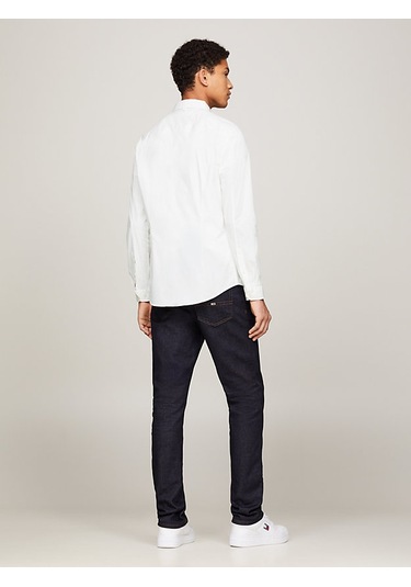 Erkektjm Stretch Slim Fit Gömlek - Beyaz Beyaz
