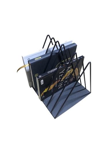 Metal Üçgen Dergilik Plaklık Gazetelik 7 'Li Sac Raf Wd43S