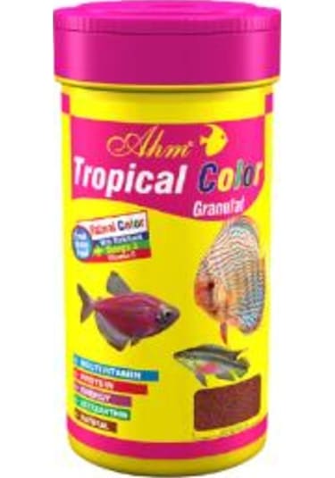 Ahm Tropical Colour Ganulat Balık Yemi 100 Ml