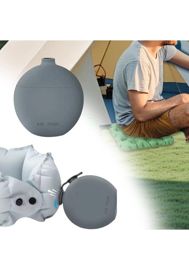 Dolıty Kompakt Pompa Şişme Hava Yatağı Yüzme Halkaları Gri