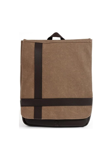 Kadın Sırt Çantası 35 22 Cm Kanvas Kumaş Laptop Bölmeli Business Sırt Çantası Okul Çantası Mega Bag Vizon