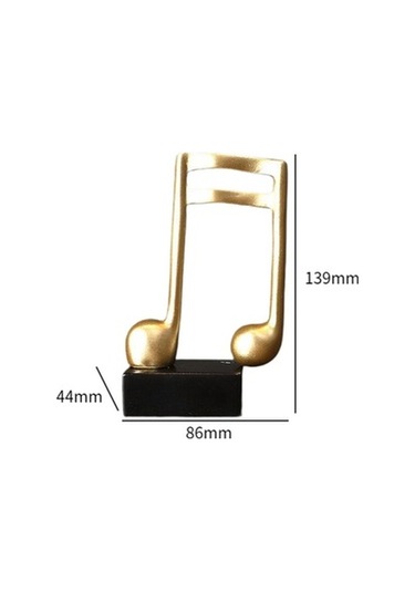 Lijinxu Müzik Notu Heykel Masa Centerpiece Kitaplık Stil-c