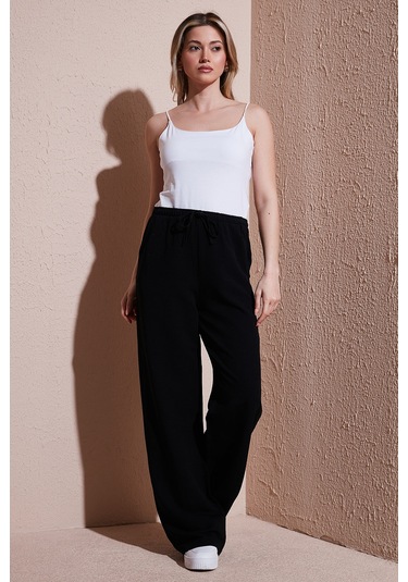 Fashion Friends Bayan Pantolon 25y0249k1 Siyah Siyah