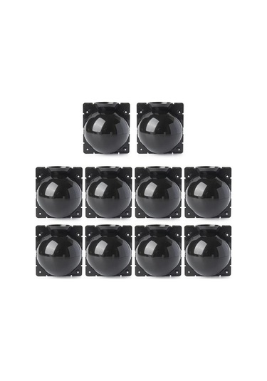 Geeksen Bitki Klonlama Kutusu - Ağaç Ve Çiçek Sapları İçin Kök Geliştirici, Sert Plastik, 8cm Orta Boy, Siyah, 10 Adet Set