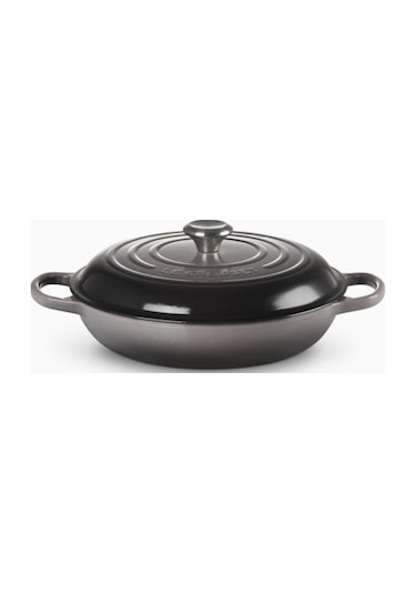 Le Creuset Gourmet Profesyonel Lüks Döküm Tencere Siyah 30 Cm