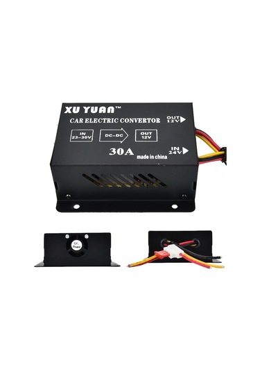 Xuyuan 380w Düşürücü Dönüştürücü 24v - 12v 30a Otomotiv Dc Güç Buck Dönüştürücü