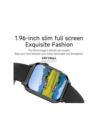 Teltree Ip67 Su Geçirmez 1.96" Ekran Akıllı Saat (İthalatçı Garantili)