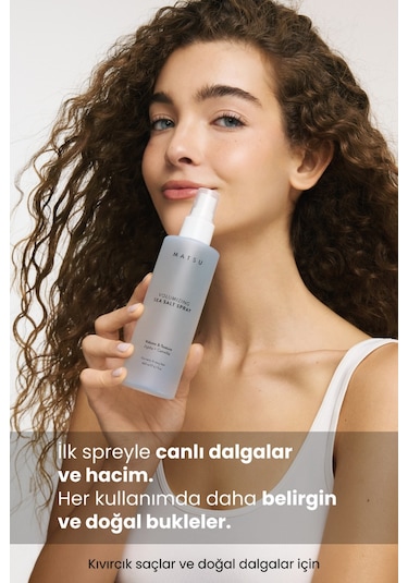 Matsu Volumizing Hacim Veren Doğal Dalga Deniz Tuzlu Spreyi 200 ml