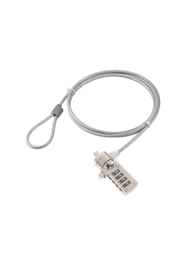 Notebook Ve Bilgisayar İçin Çelik Halatlı Şifreli Kilit