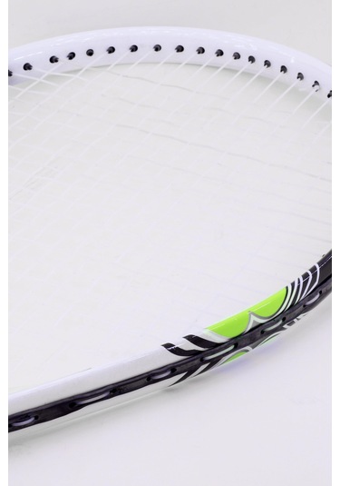 Deluxe 27 İnç Tenis Raketi Çantalı Yetişkin Tennis Racket L2 Grip 68 Cm Neon Sarı 527