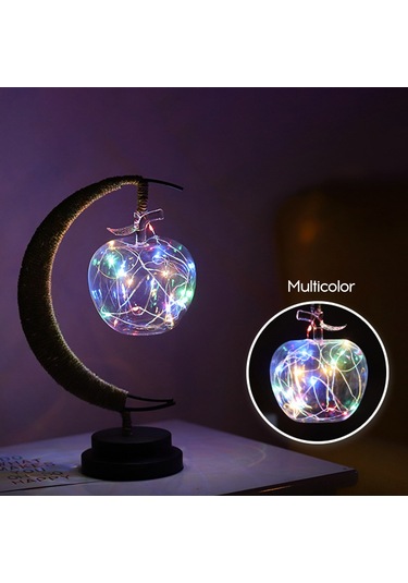 Kosona Mor Yıldız Şekilli Usb Led Küçük Gece Lambası - Demir Sac Ve İp Tutuculu, Uzaktan Kumandalı, Enerji Tasarruflu, Odalar İçin Dekoratif Hediyelik Alet Diğer