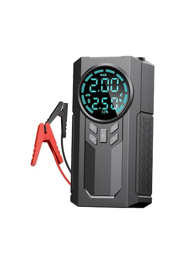 4 İn 1 Çok İşlevli 150 Psı 7.4 V 8000 Mah Powerbank Özellikli Hava Oto Kompresörü