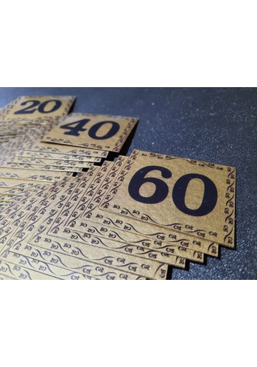 Kapı Numarası  5.5x6.5 Cm  Kendinden Yapışkanlı No:1 Den 60’A