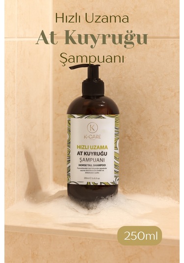 K K-care Cosmetics Hızlı Uzamaya Yardımcı At Kuyruğu Şampuan 250 ML