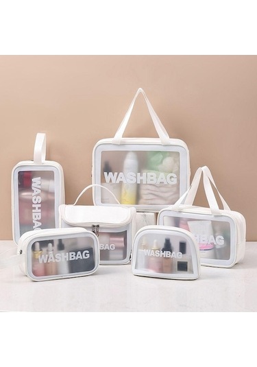 Trendooze Yüzme Yıkama Su Seyahat Seyahat Saklama Pvc Pembe Organizatör Geçirmez Fonksiyonlu Flat Çok Çantası Çantası Çantaları Çantaları Bag Qn Pembe