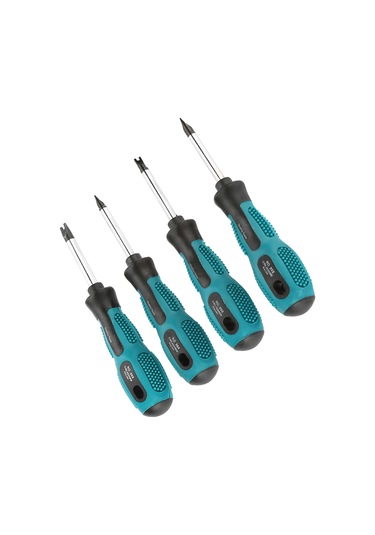 Ximistore9 4'lü M Tipi Tamir Tornavidi Seti - Krom-vanadyum Çelik, Ergonomik Pp Kolu, Anti Kayma, Manyetik Uç