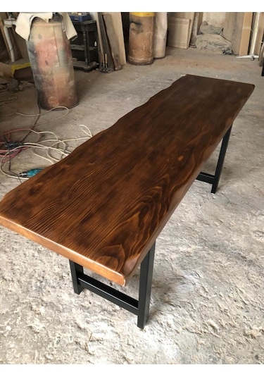 Bintaşmobilya Kütük Bar Masası 180X50X105.Cm
