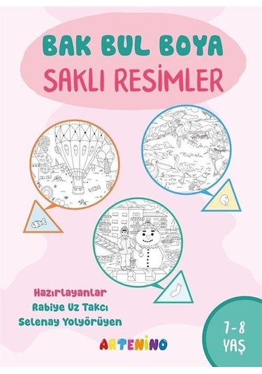 Bak Bul Boya Saklı Resimler 7-8 Yaş