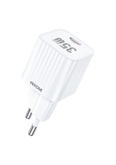 Wk Wp-u13 Cinsuy Hız Pd35w Tip-c Hızlı Şarj Cihazı, Fiş: Ab Fiş Beyaz Beyaz