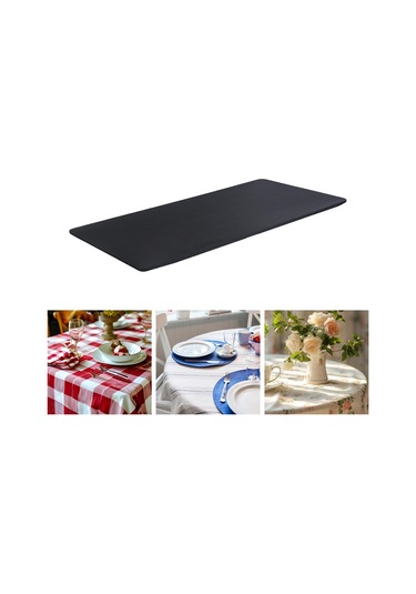 Suntek Esnek Masa Örtüsü Yıkanabilir Patio 4ft Etkinlik Siyah