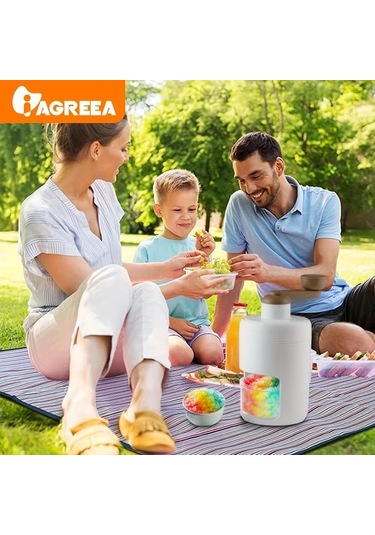 Willowhaven Agreea El Tipi Buz Kıyma Makinesi Beyaz Dondurma Slush Bingsu Yapma Makinası