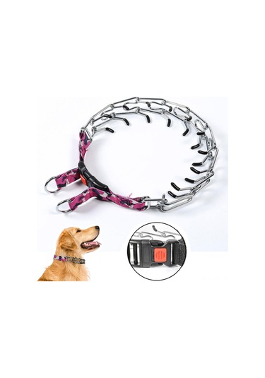 Köpek Prong Yaka, Hızlı Serbest Bırakma Düğmesi Ve Ayarlanabilir Uzunluk İle Köpek Kıskaç Eğitim Yakası