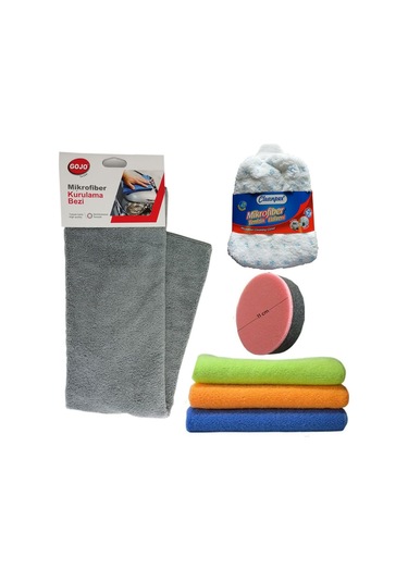 Kurulama Cila Havlusu Yıkama Eldiveni Cila Süngeri Mikrofiber Bez