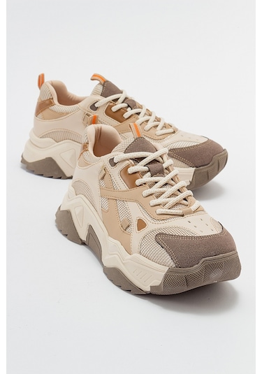 Luvishoes Lecce Bej-kahve Kadın Spor Ayakkabı Bej - Kahverengi