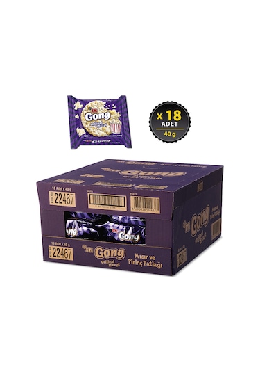 Eti Gong Mısır ve Prinç Patlağı 18 x 40 G