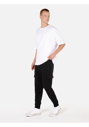 Colins Siyah Erkek Eşofman Altı Cl1070814 Q1.v2 Blk Siyah