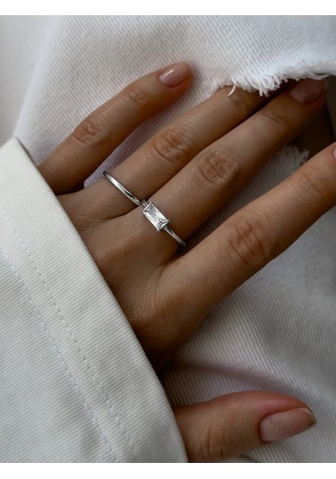 Sılverme 925 Ayar Gümüş Nişan Yüzüğü 203833993 Gümüş