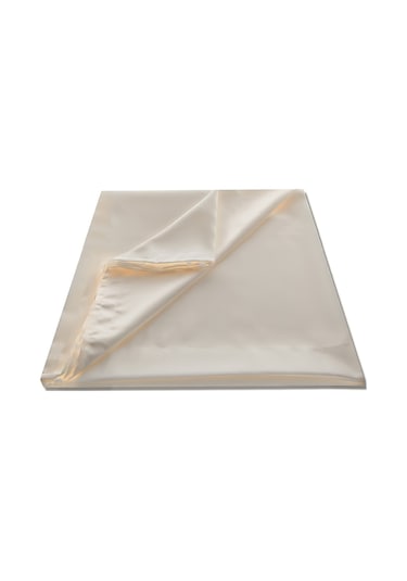 Pf Güneşlik Perde Atlas Saten Beyaz ve Krem Renk